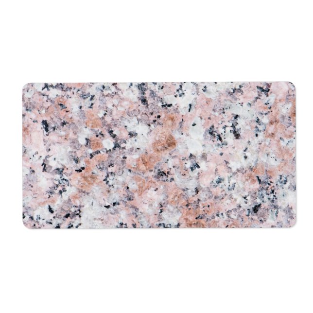 Etiqueta Patrón de granito (Frente)