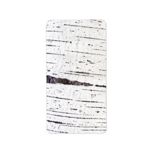 Etiqueta Patrón de la corteza de Birch