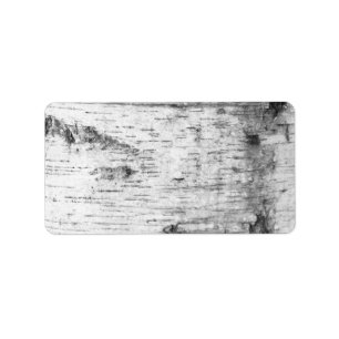 Etiqueta Patrón de la corteza de Birch