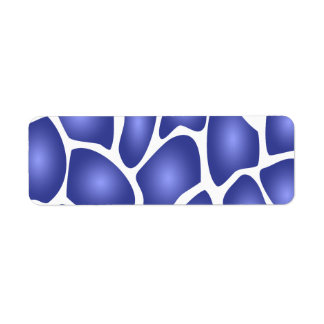 Etiqueta Patrón de mosaico al azar azul profundo