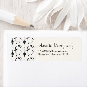 Etiqueta Patrón de notas musicales