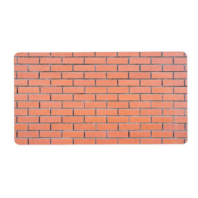 Etiqueta Patrón de pared de ladrillo (Frente)