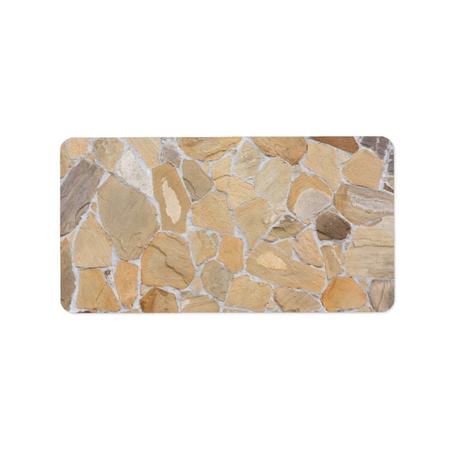 Etiqueta Patrón de piedra (Frente)