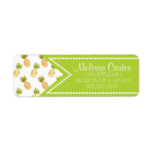 Patrón de piña de acuarela tropical