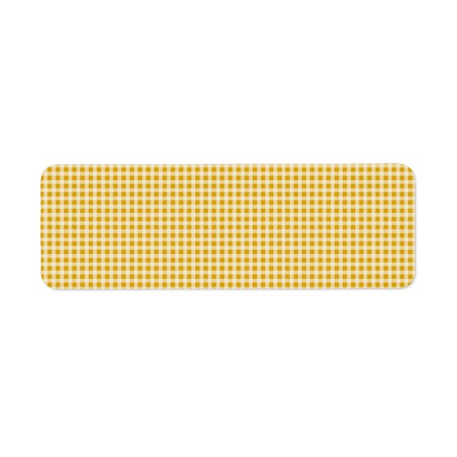 Etiqueta Patrón de retracción de la comprobación de Gingham (Frente)
