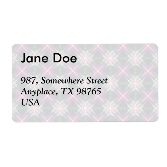 Etiqueta Patrón de tejido estriado (Frente)