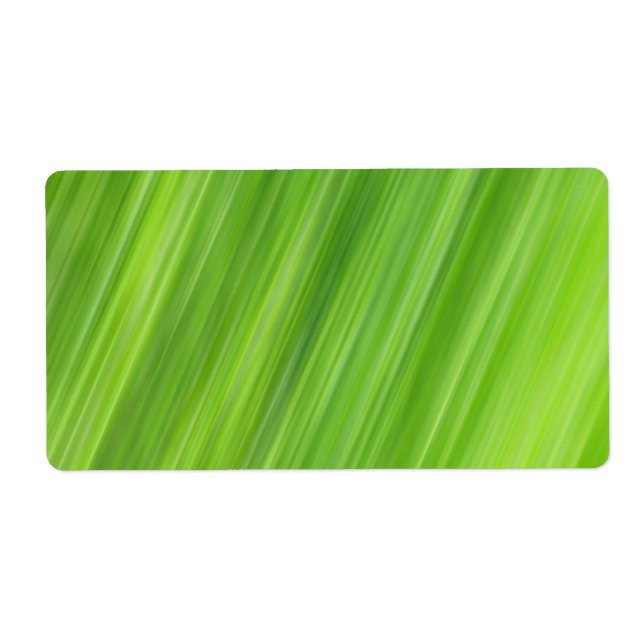 Etiqueta Patrón de tiras verdes (Frente)