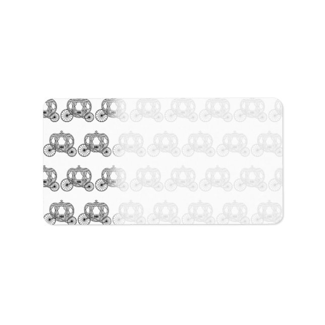 Etiqueta Patrón de transporte de cuento de hadas. (Frente)