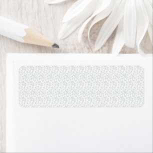 Etiqueta Patrón geométrico de invierno personalizado