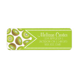 Etiqueta Patrón Kiwi de corte simple