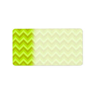 Etiqueta Patrón Lime Green Zig Zag.