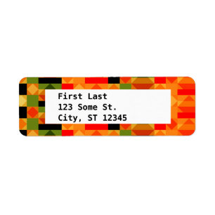 Etiqueta Patrón moderno de tela kente africana