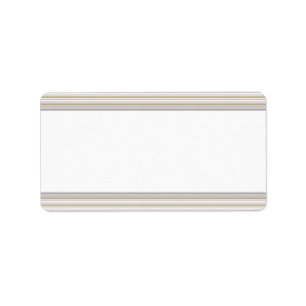 Etiqueta Patrón rayado ・ En blanco