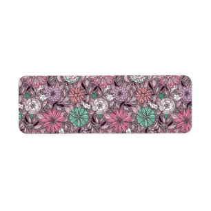 Etiqueta patrones de organización de flores