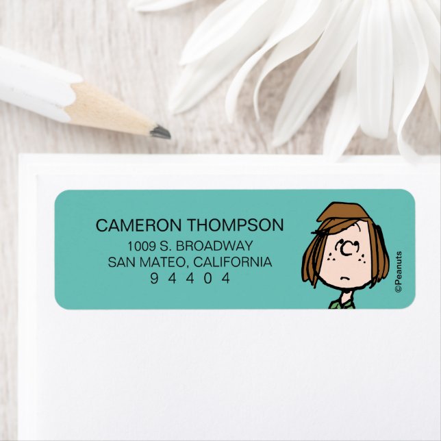 Etiqueta Patty Peppermint Rolling Eyes (In situ)