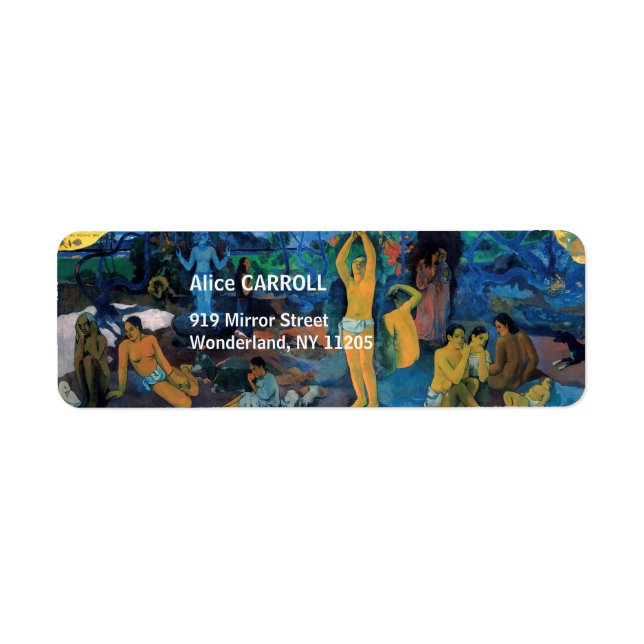 Etiqueta Paul Gauguin - ¿De Dónde Venimos? (Frente)