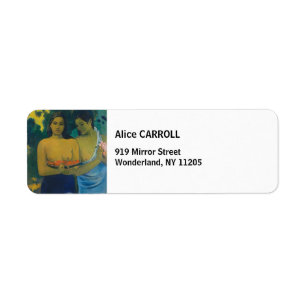 Etiqueta Paul Gauguin - Dos mujeres tahitianas