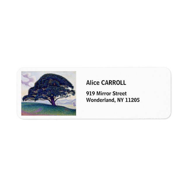 Etiqueta Paul Signac - El Pino Bonaventure (Frente)