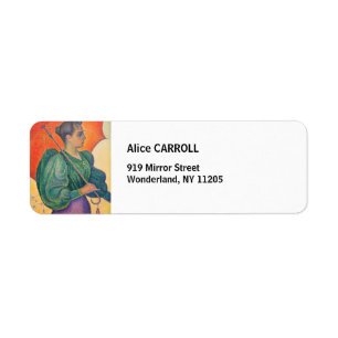 Etiqueta Paul Signac - Mujer con parasol