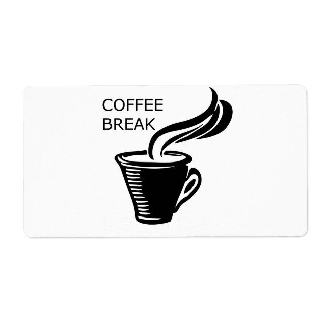 Etiqueta Pausa de café (Frente)