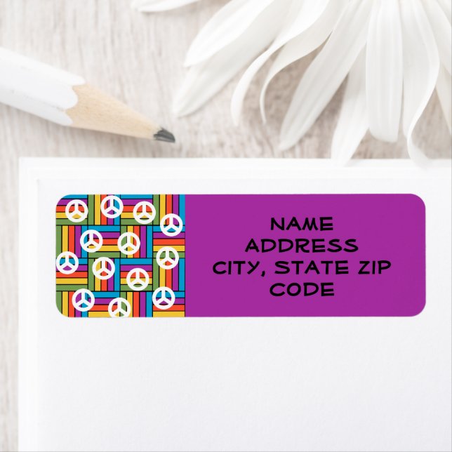 Etiqueta Paz en los años 1970 (In situ)