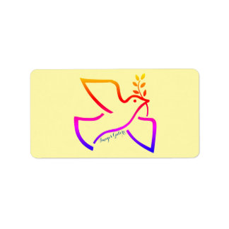 Etiqueta Peace Dove