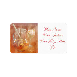 Etiqueta Peach Sangria