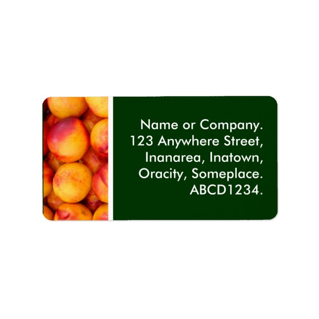 Etiqueta Peaches (Frente)