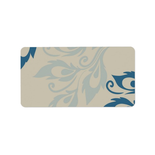 Etiqueta Peacock Feathers (Frente)