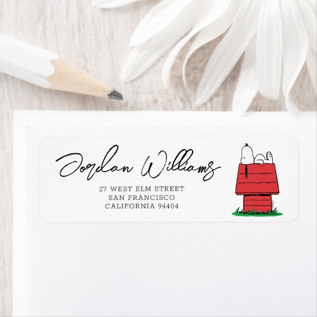 Etiqueta Peanus Snoopy Dog House | BABY SHOWER (In situ)