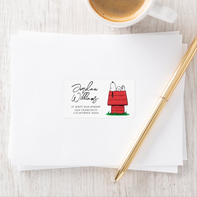 Etiqueta Peanus Snoopy Dog House | BABY SHOWER (In situ)