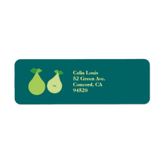 Etiqueta Pear verde moderno
