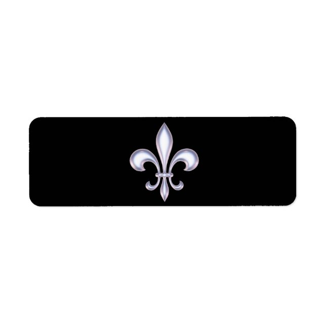 Etiqueta Pearl Style Fleur de Lis (Frente)