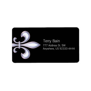 Etiqueta Pearl Style Fleur de Lis
