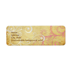 Etiqueta Pearly Swirls de época de PixDezines