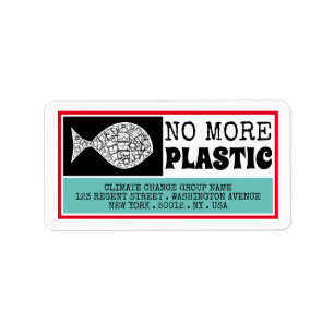 Etiqueta Peces plásticos, cambio climático