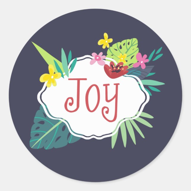 Etiqueta Pegatina de las mareas tropicales (Anverso)