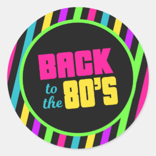Etiqueta Pegatina de los años 80, decoraciones Fie
