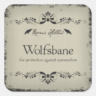 Etiqueta Pegatina de Wolfsbane Halloween Jar