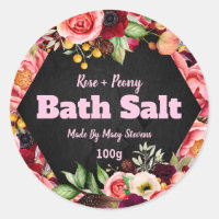 Etiqueta pegatina Para Sal De Baño Casera