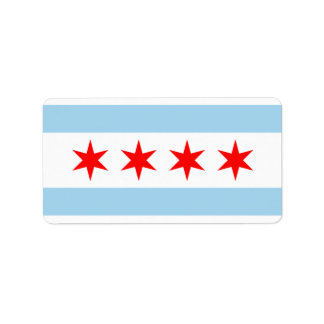 ETIQUETA ¡PEGATINAS DE LA BANDERA DE CHICAGO!