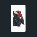 Etiqueta ¡Pegatinas de Santa Escocia!<br><div class="desc">Navidades Diseño de Scottish Terrier creado a partir de mis obras de arte originales y disponible en ropa, novedad y artículos de regalo para usted mismo, o para esa persona especial de Scottish Terrier que usted conoce! ¿Quieres un producto diferente? Simplemente vaya a la página del producto y HAGA CLIC...</div>