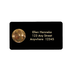 Etiqueta Pelota disco espejo 2