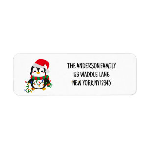 Etiqueta Penguin, Navidades merry y brillantes