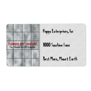 Etiqueta Pensamiento para sí mismo