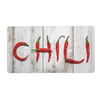 Etiqueta Peppers de Chili Caliente
