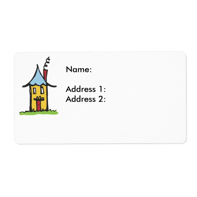 Etiqueta Pequeña Casa (Frente)