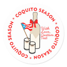 Etiqueta Pequeña de Botella de Temporada de Coquit