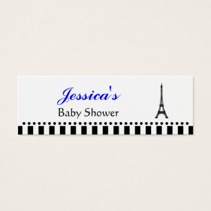Etiqueta pequeña de la torre Eiffel Silhouette - A