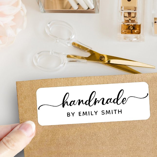 Etiqueta Pequeña empresa o artesanía infantil hecha a mano (Subido por el creador)